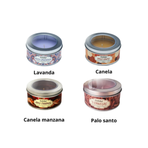 VELAS EN LATA AROMÁTICAS x 2.46 oz