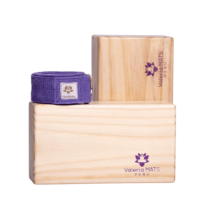 KIT DE BLOQUE DE MADERA + CORREA