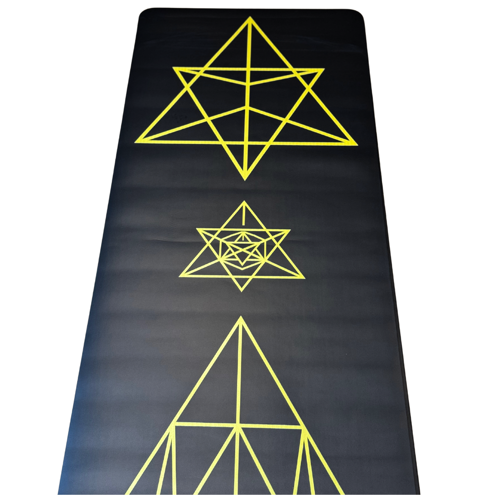 MAT DE CAUCHO NEGRO CON DISEÑO